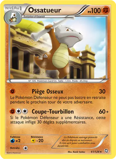Image de la carte Pokemon Ossatueur 61/124