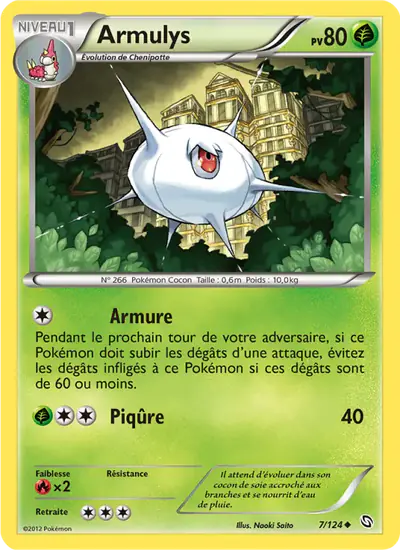 Image de la carte Pokemon Armulys 7/124