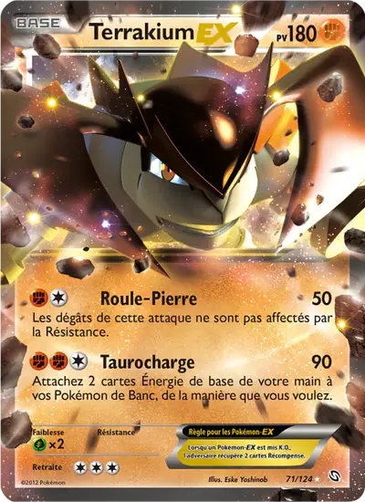 Image de la carte Pokemon Terrakium EX 71/124