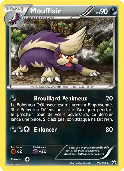 Image de la carte Pokemon Moufflair 77/124