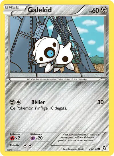 Image de la carte Pokemon Galekid 78/124