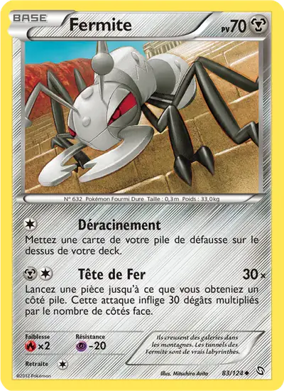 Image de la carte Pokemon Fermite 83/124