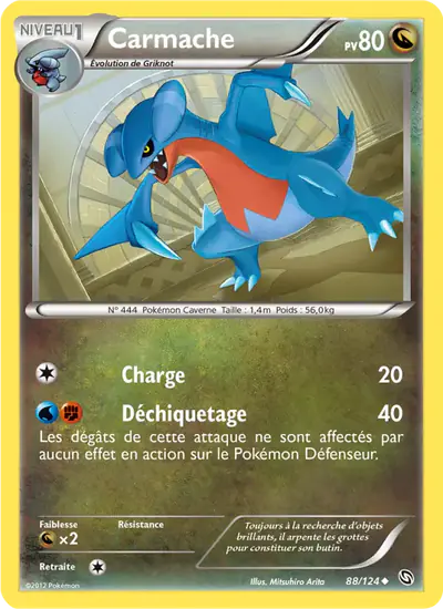 Image de la carte Pokemon Carmache 88/124