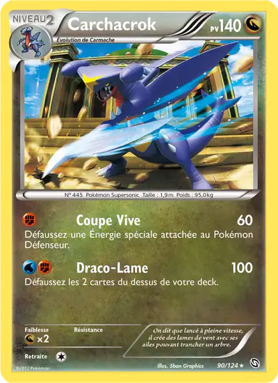 Image de la carte Pokemon Carchacrok 90/124