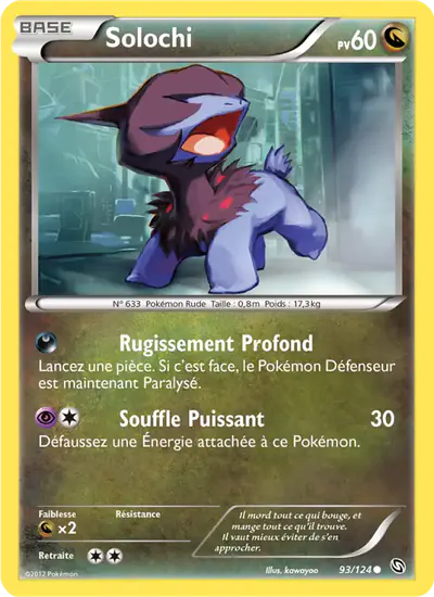 Image de la carte Pokemon Solochi 93/124