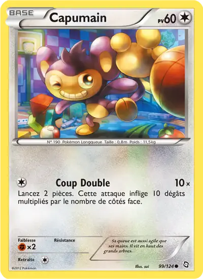 Image de la carte Pokemon Capumain 99/124