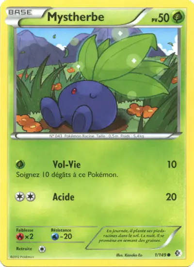 Image de la carte Pokemon Mystherbe 1/149