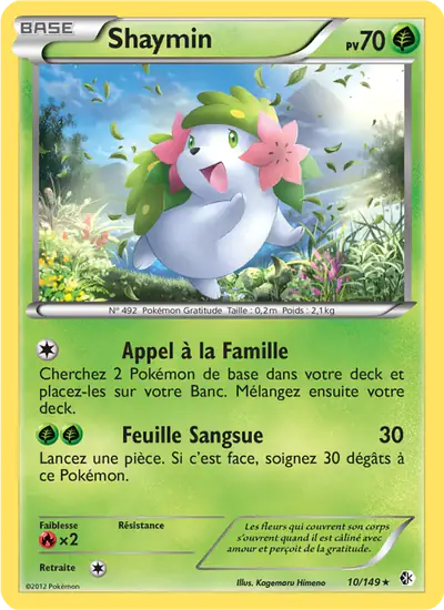 Image de la carte Pokemon Shaymin 10/149