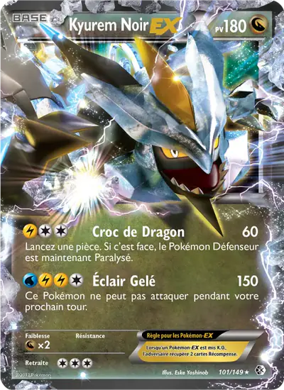Image de la carte Pokemon Kyurem Noir EX 101/149