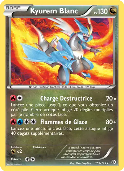 Image de la carte Pokemon Kyurem Blanc 102/149