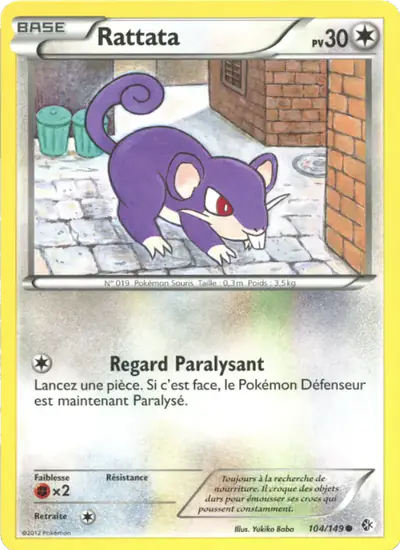 Image de la carte Pokemon Rattata 104/149