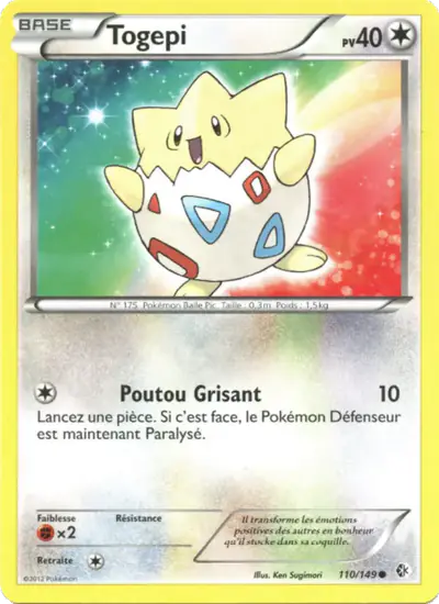 Image de la carte Pokemon Togepi 110/149