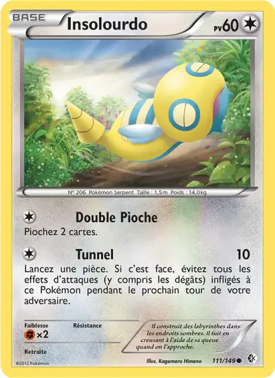 Image de la carte Pokemon Insolourdo 111/149