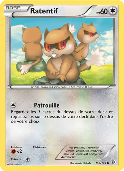 Image de la carte Pokemon Ratentif 118/149