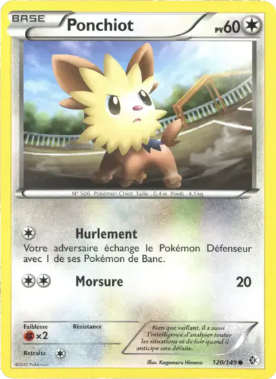 Image de la carte Pokemon Ponchiot 120/149