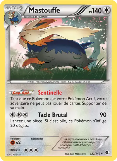 Image de la carte Pokemon Mastouffe 122/149