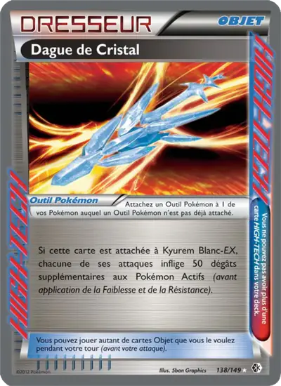 Image de la carte Pokemon Dague de Cristal 138/149