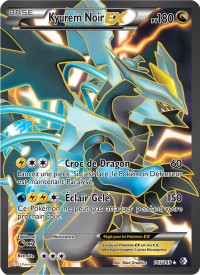 Image de la carte Pokemon Kyurem Noir EX 145/149