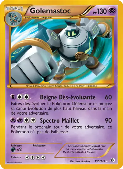 Image de la carte Pokemon Golemastoc 150/149