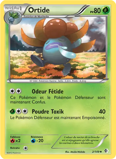 Image de la carte Pokemon Ortide 2/149