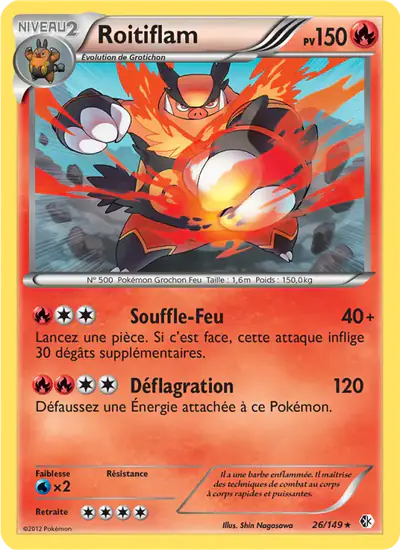 Image de la carte Pokemon Roitiflam 26/149