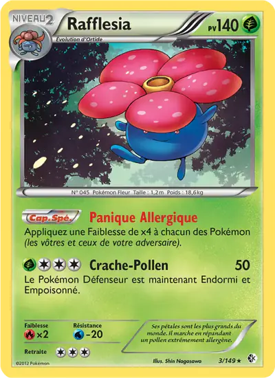 Image de la carte Pokemon Rafflesia 3/149