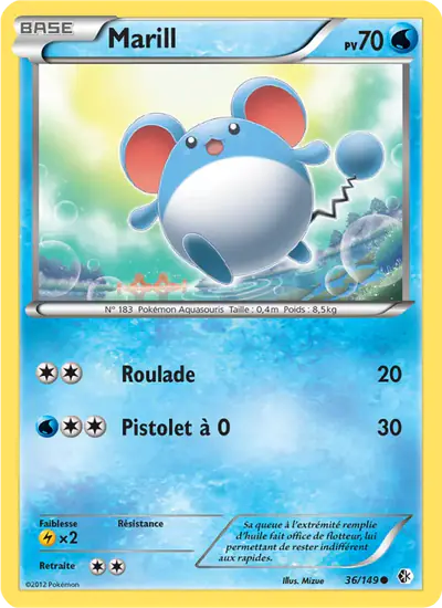 Image de la carte Pokemon Marill 36/149