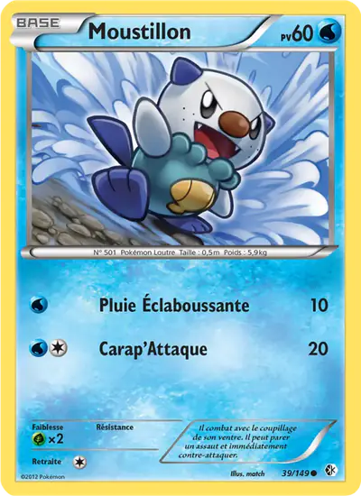 Image de la carte Pokemon Moustillon 39/149