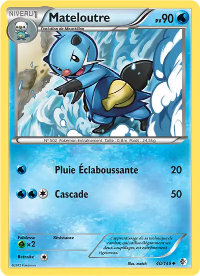 Image de la carte Pokemon Mateloutre 40/149