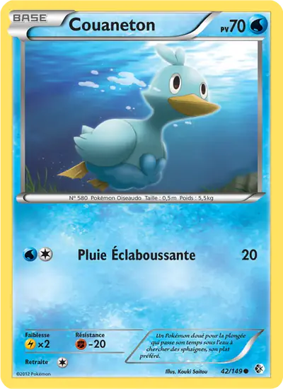 Image de la carte Pokemon Couaneton 42/149
