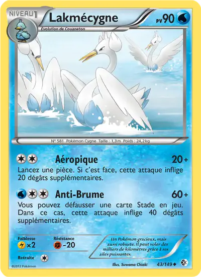 Image de la carte Pokemon Lakmécygne 43/149