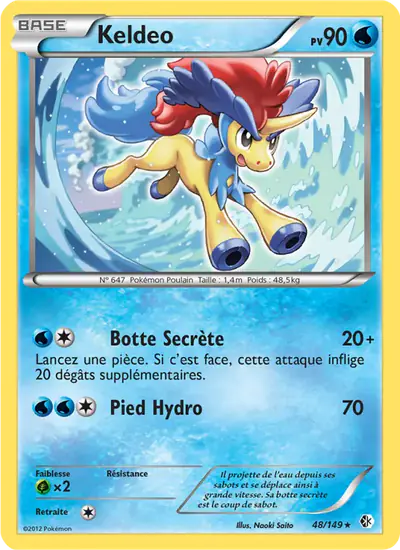 Image de la carte Pokemon Keldeo 48/149