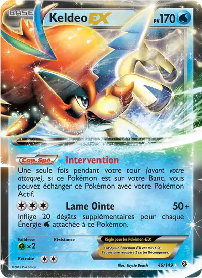 Image de la carte Pokemon Keldeo EX 49/149