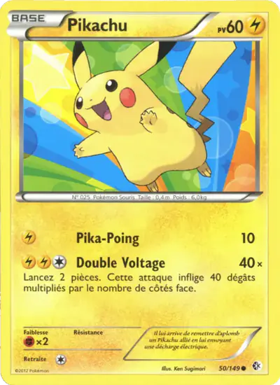 Image de la carte Pokemon Pikachu 50/149