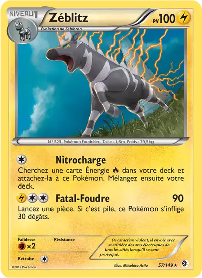 Image de la carte Pokemon Zéblitz 57/149