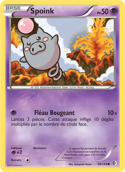Image de la carte Pokemon Spoink 59/149