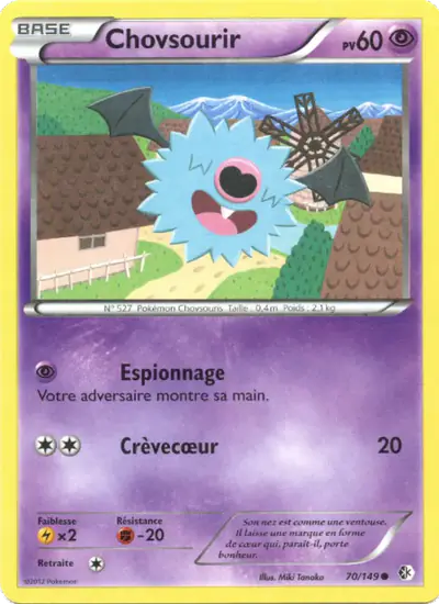 Image de la carte Pokemon Chovsourir 70/149