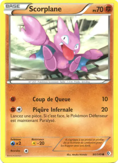 Image de la carte Pokemon Scorplane 80/149