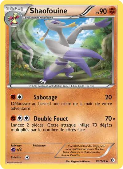 Image de la carte Pokemon Shaofouine 88/149