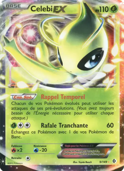 Image de la carte Pokemon Celebi EX 9/149