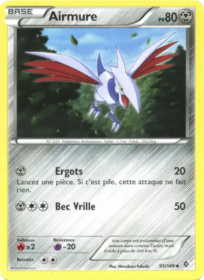 Image de la carte Pokemon Airmure 95/149