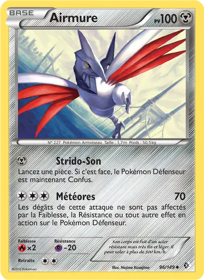 Image de la carte Pokemon Airmure 96/149