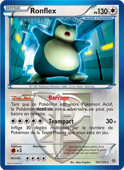 Image de la carte Pokemon Ronflex 101/135