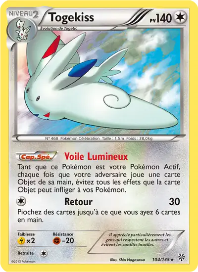 Image de la carte Pokemon Togekiss 104/135