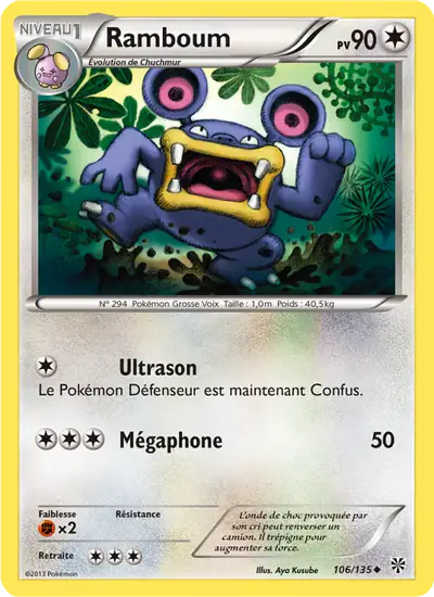 Image de la carte Pokemon Ramboum 106/135