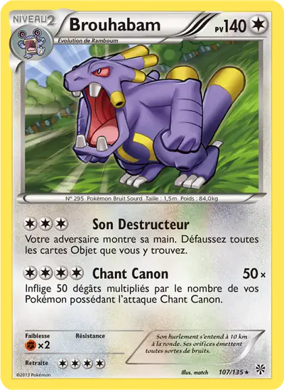 Image de la carte Pokemon Brouhabam 107/135