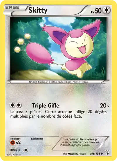 Image de la carte Pokemon Skitty 109/135