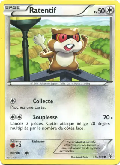 Image de la carte Pokemon Ratentif 111/135