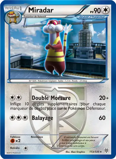Image de la carte Pokemon Miradar 113/135