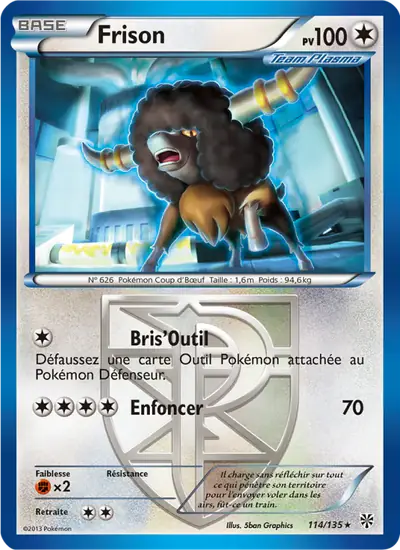 Image de la carte Pokemon Frison 114/135